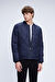 Lacivert Regular Fit Bomber Yaka Kapitone Mont