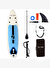 Cawooo Sup Şişme Sörf Tahtası Stand Up Paddle Board 80*320*15 Cm Açık Mavi