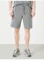 Gri Regular Fit Pamuklu Sweat Şort