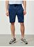 Lacivert Regular Fit Pamuklu Sweat Şort