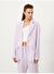 Lila Regular Fit Keten Ceket