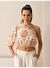 Turuncu Regular Fit Keten Bluz