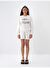 Ekru Oversize Pamuklu Sweatshirt