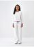 Beyaz Regular Fit Pamuklu Sweatshirt