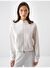 Beyaz Oversize Modal Sweatmont