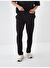 Siyah Regular Fit Pamuklu Sweat Pantolon