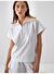 Beyaz Oversize Pamuklu Sweatshirt