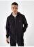 Siyah Regular Fit Pamuklu Sweatmont