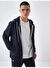 Lacivert Slim Fit Pamuklu Sweatmont
