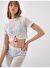 Beyaz Slim Fit  Crop