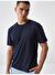 Lacivert Slim Fit Pamuklu Tişört