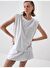 Beyaz Oversize Pamuklu Bluz