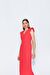 V YAKA DİK OMUZ ELBİSE 24S40409