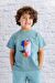 Erkek Çocuk Baskılı T-Shirt - Mint