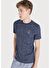 Regular Fit Bisiklet Yaka Erkek Lacivert Kısa Kol Tişört Cl1058838