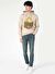 Regular Fit   Erkek Bej Sweatshirt