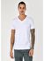 Beyaz Erkek Tshirt K.kol