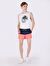 Slim Fit Orta Bel Kırmızı Erkek Deniz Şortu Cl1064120