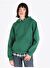 Regular Fit Kapüşonlu Düz Kadın Yeşil Sweatshirt