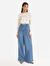 995 Sares Normal Kesim Yüksek Bel Beggy Wide Leg Jean Pantolon Cl1067518