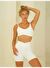 Paria Çapraz Detay Spor Beyaz Crop