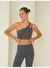 Asana Omuz Detay Spor Antrasit Crop