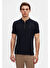 Twn Slim Fit Lacivert Pike Dokulu Yarım Fermuarlı Polo Yaka T-Shirt