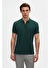 Twn Slim Fit Haki Pike Dokulu Yarım Fermuarlı Polo Yaka T-Shirt