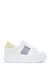 Kadın Beyaz Deri Kalın Tabanlı Sneaker 23SFD370418