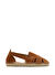 Kadın Taba Süet Deri Espadril 25SFD205110