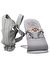 BabyBjörn Bliss Ana Kucağı Petal Cotton Oyuncaklı & Kanguru Mini 3D Cotton Jerse / Light Grey