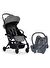 Bumprider Connect 3 Bebek Arabası Black-Grey / Cabriofix Oto Koltuğu Essential Black