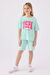 U.S. Polo Assn Kız Çocuk  Mint Bermuda Takım