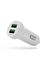MF Product MFB102 2 USB Çıkışlı 12W Akım Korumalı Araç Çakmak Şarj Cihazı Beyaz