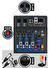 Midex MDX-45S Ses Mikseri Stüdyo Kayıt İçin 4 Kanal Ses Kartlı +48V Phantomlu Kayıt Mikseri