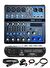 Midex MDX-06FXU Ses Mikseri Stüdyo Kayıt İçin 6 Kanal Ses Kartlı 99 DSP Efektli (+48V-USB-Bluetooth)