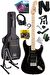Maxword MAP-35BK-ST Maple Klavye SSH Profesyonel Elektro Gitar Seti