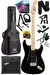 Maxword MAP-35BK-25AMP Maple Klavye SSH 25W Amfili Elektro Gitar Seti