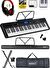 Midex PS-5200BK-HS Pro Org 61 LED Işıklı Tuş Hassasiyetli Bluetooth Midi Kulaklık Stand