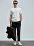 Marcus Modern Grafik T- Shirt Kırık Beyaz
