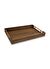 The Mia Natura Akasya Metal Kulplu Tepsi Gold 45x30x5 cm