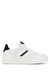 Mario Valentino Unisex Hakiki Deri Beyaz/Siyah Sneakers & Spor Ayakkabı