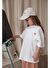 Mantar Nakışlı Oversize T-shirt