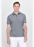 Erkek Siyah-Siyah Slim Fit Dar Kesim Kıvrılmaz Polo Yaka Kısa Kollu Tişört