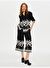 Resort Eteği Palmiye Desenli Monochrome Tunik S25TNK020