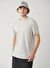 Erkek Gri Soft Touch Baskılı Bisiklet Yaka T-shirt A41Y1032