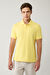 Erkek Sarı Polo Yaka Kırılmaz Yaka, Serin Tutan, Hızlı Kuruyan Pamuklu T-Shirt B001032