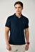 Erkek Lacivert Polo Yaka Kırılmaz Yaka, Serin Tutan, Hızlı Kuruyan Pamuklu T-Shirt B001032