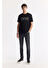 Erkek Antrasit Taş Yıkamalı Örme Slim Fit Denim Pantolon A51Y3513