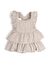 Müslin Bebek Fırfırlı Abiye Elbise - Cotton Grey